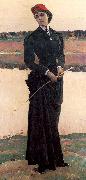 Nesterov, Mikhail Portrait of Olga Nesterova, The Artist's Daughter Germany oil painting reproduction